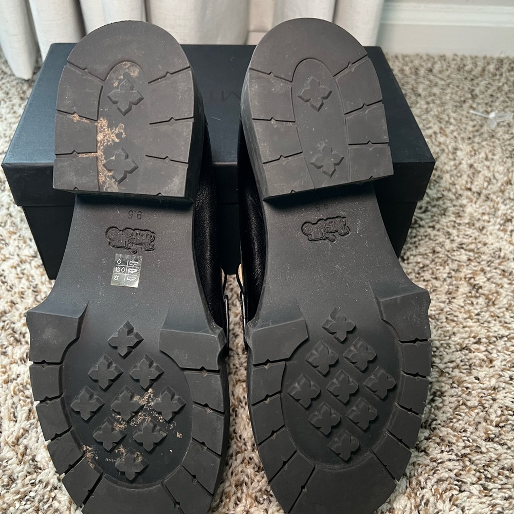 Coach Women’s Leah Black Leather Loafers - Picture 6 of 6